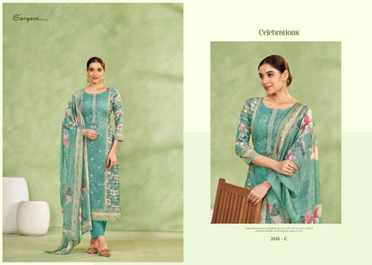 Celebrations Sargam Prints Cambric Pant Style Suits Wholesaler