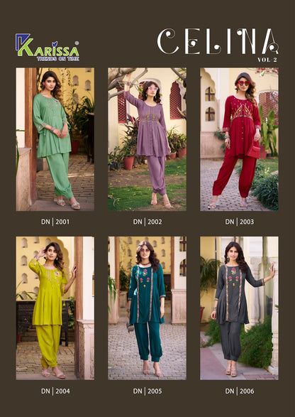 Celina Vol 2 Karissa Premium Viscose Co Ord Set Manufacturer