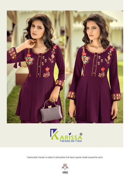 Celina Vol 3 Karissa Viscose Rayon Co Ord Set Wholesale Price
