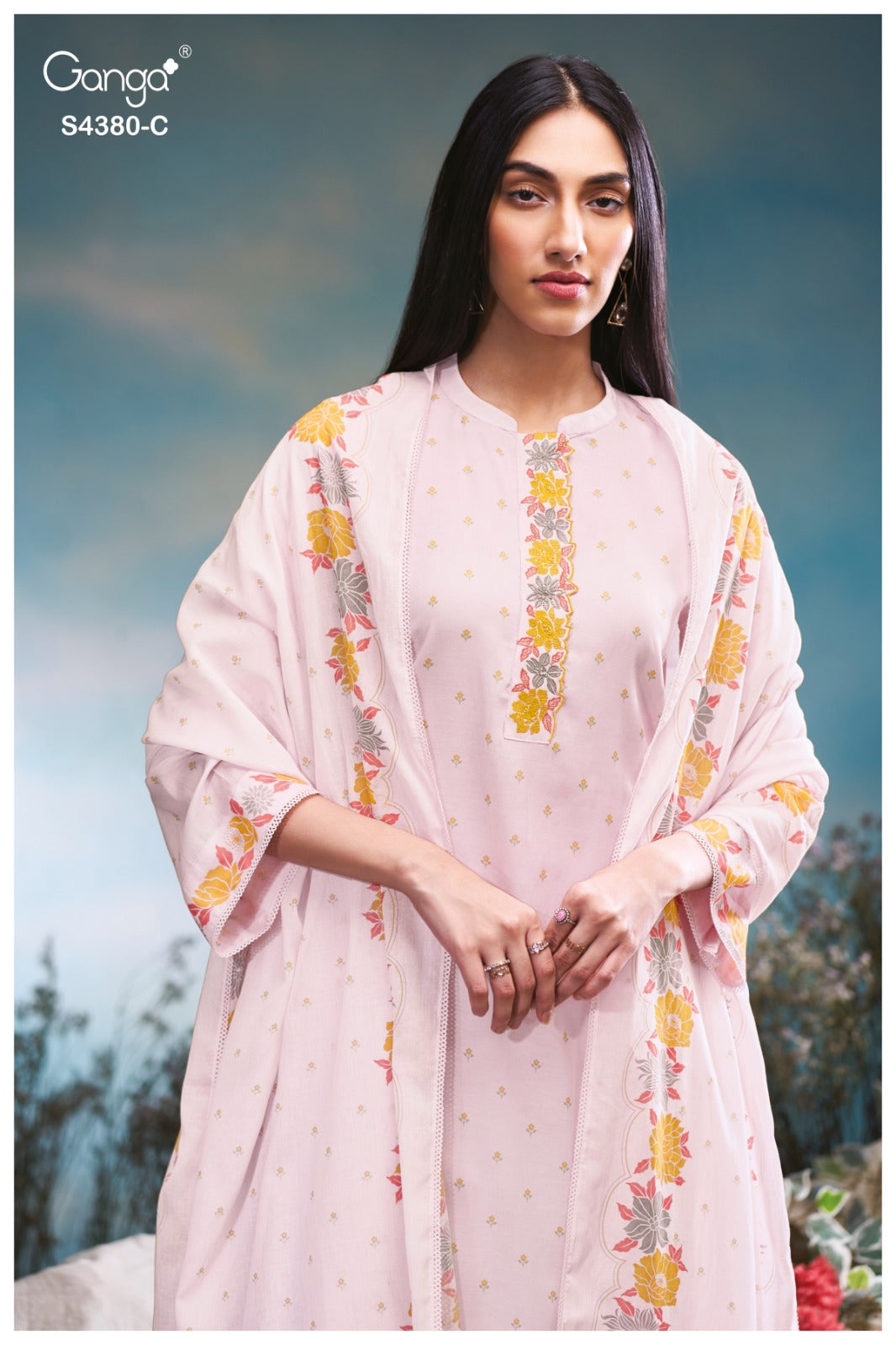 Ceraya 4380 Ganga Mul Plazzo Style Suits Wholesale Rate