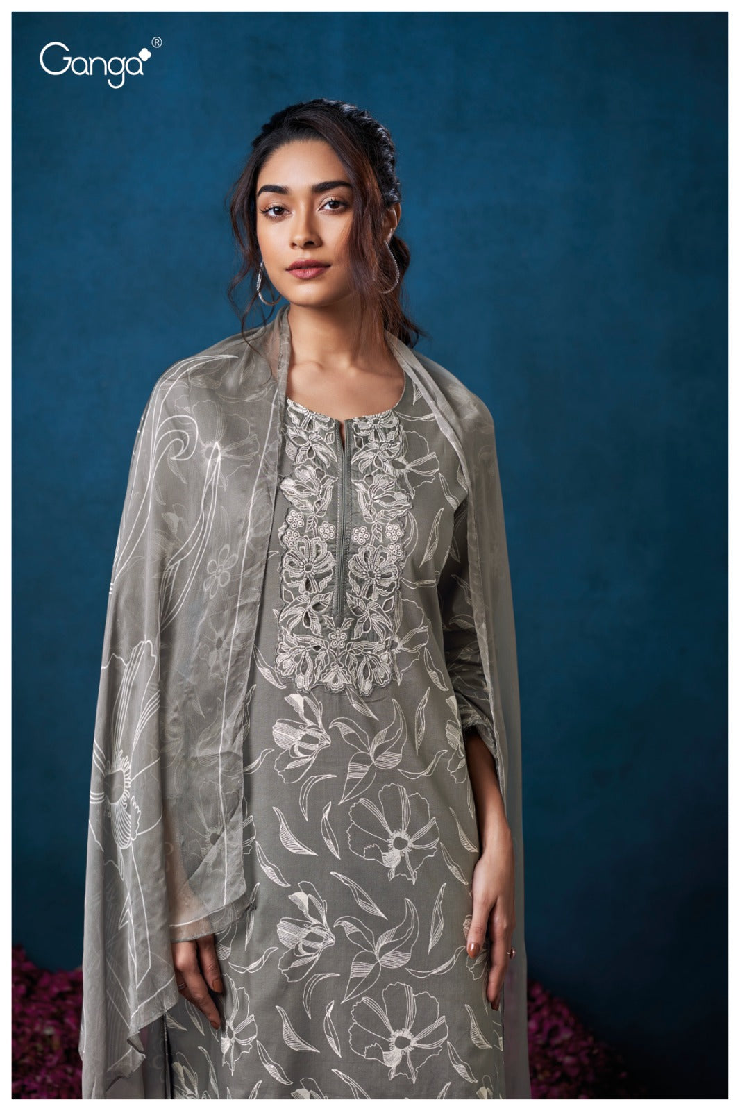 Ceria 3487 Ganga Premium Cotton Plazzo Style Suits Manufacturer Gujarat