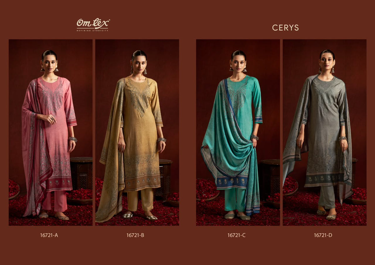 Cerys Omtex Pashmina Suits Manufacturer Gujarat