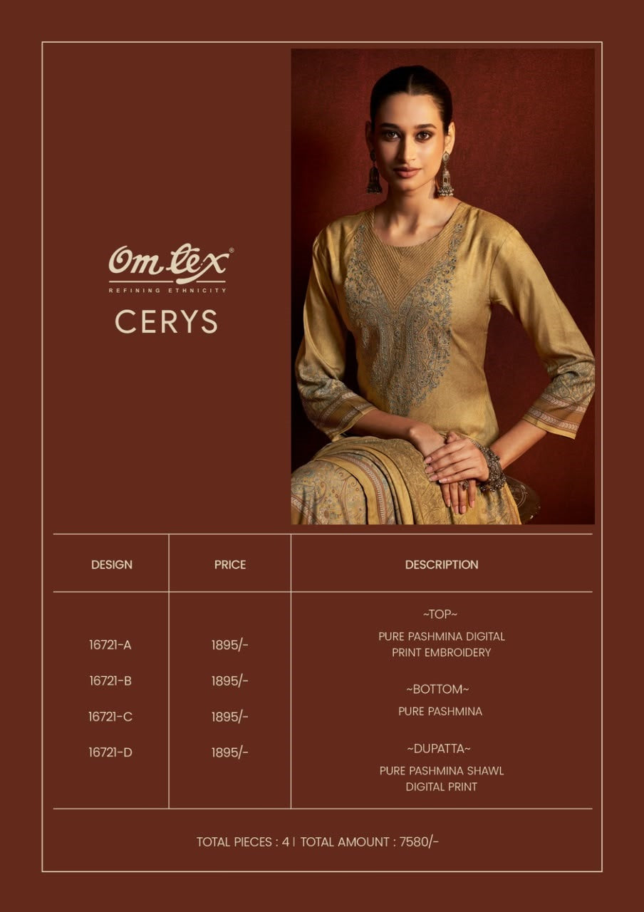 Cerys Omtex Pashmina Suits Manufacturer Gujarat