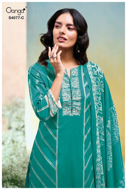 Ceyoni 4077 Ganga Pashmina Suits Wholesale Price