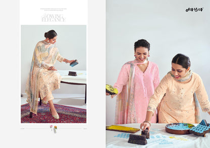 Chaap 9741-9746 Jay Vijay Pure Cotton Pant Style Suits Supplier India