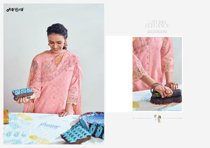Chaap 9741-9746 Jay Vijay Pure Cotton Pant Style Suits Supplier India