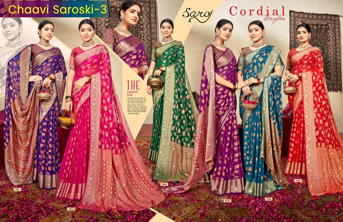 Chaavi Saroski Saroj Georgette Sarees Supplier