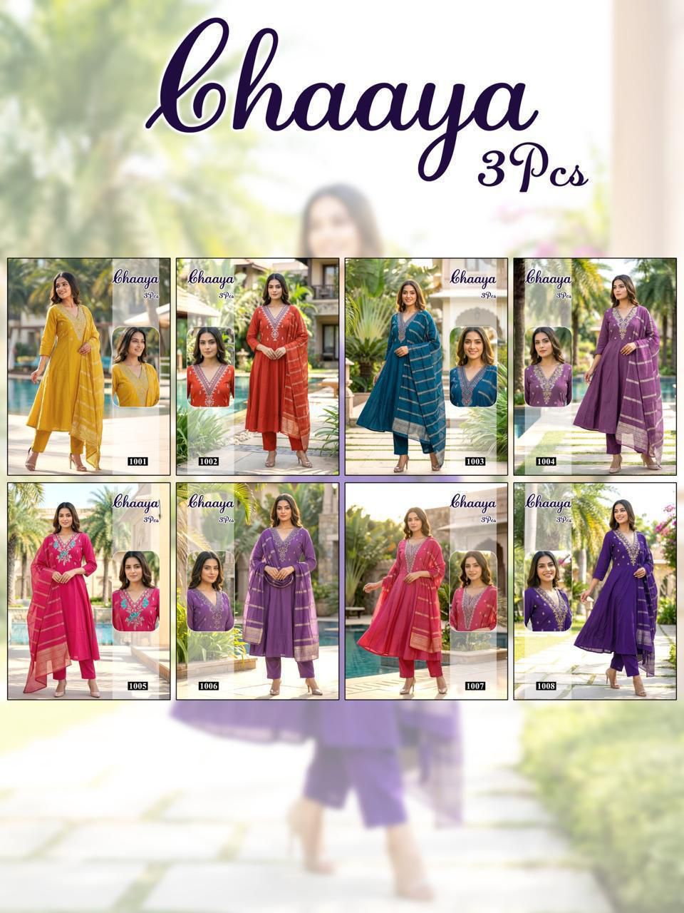 Chaaya Malviken Roman Silk Readymade Anarkali Suits Wholesale Price