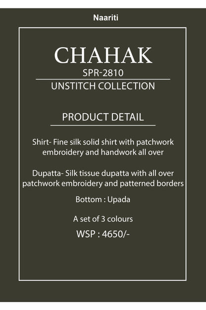 Chahak 2810 Naariti Silk Pant Style Suits Supplier Ahmedabad