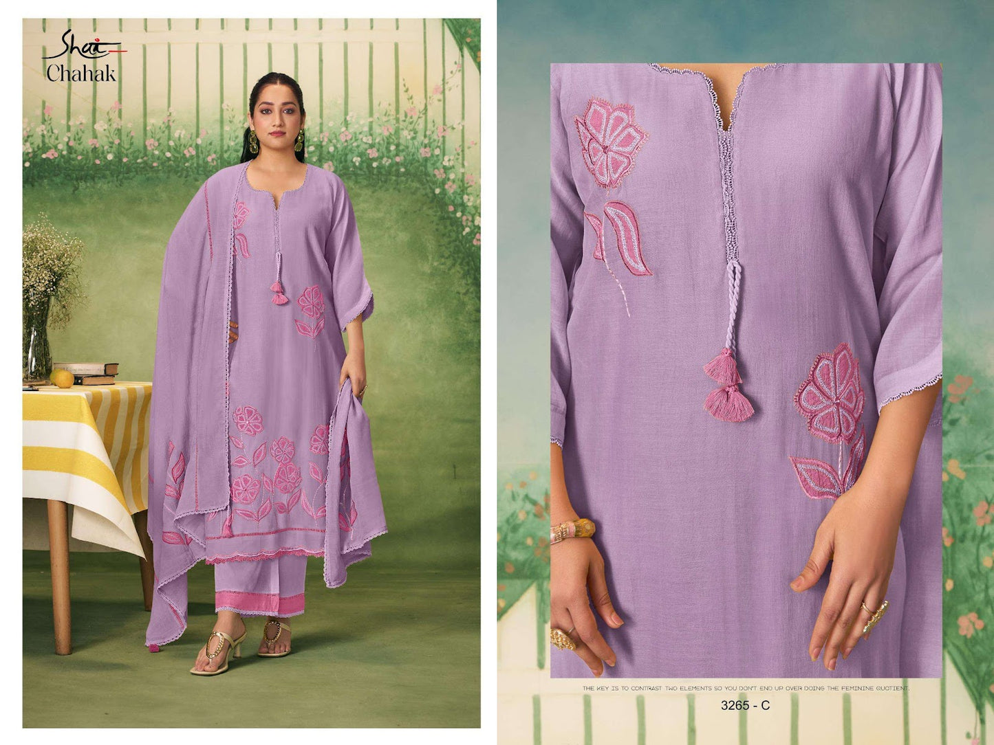 Chahak 3265 Jay Vijay Shai Mal Chanderi Pant Style Suits Manufacturer Ahmedabad