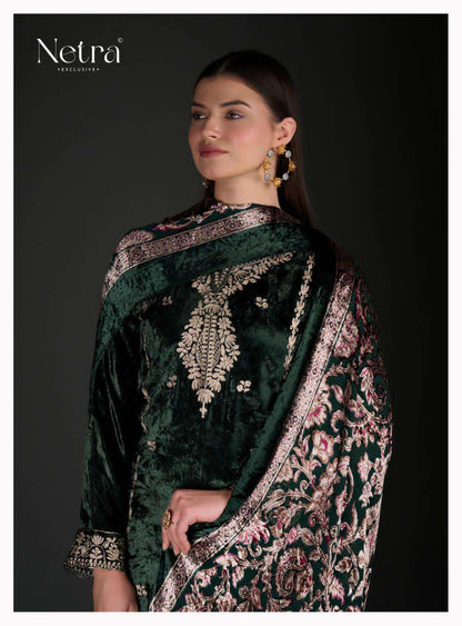 Chahak Netra Velvet Suits Manufacturer Ahmedabad