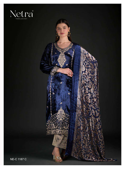 Chahak Netra Velvet Suits Manufacturer Ahmedabad