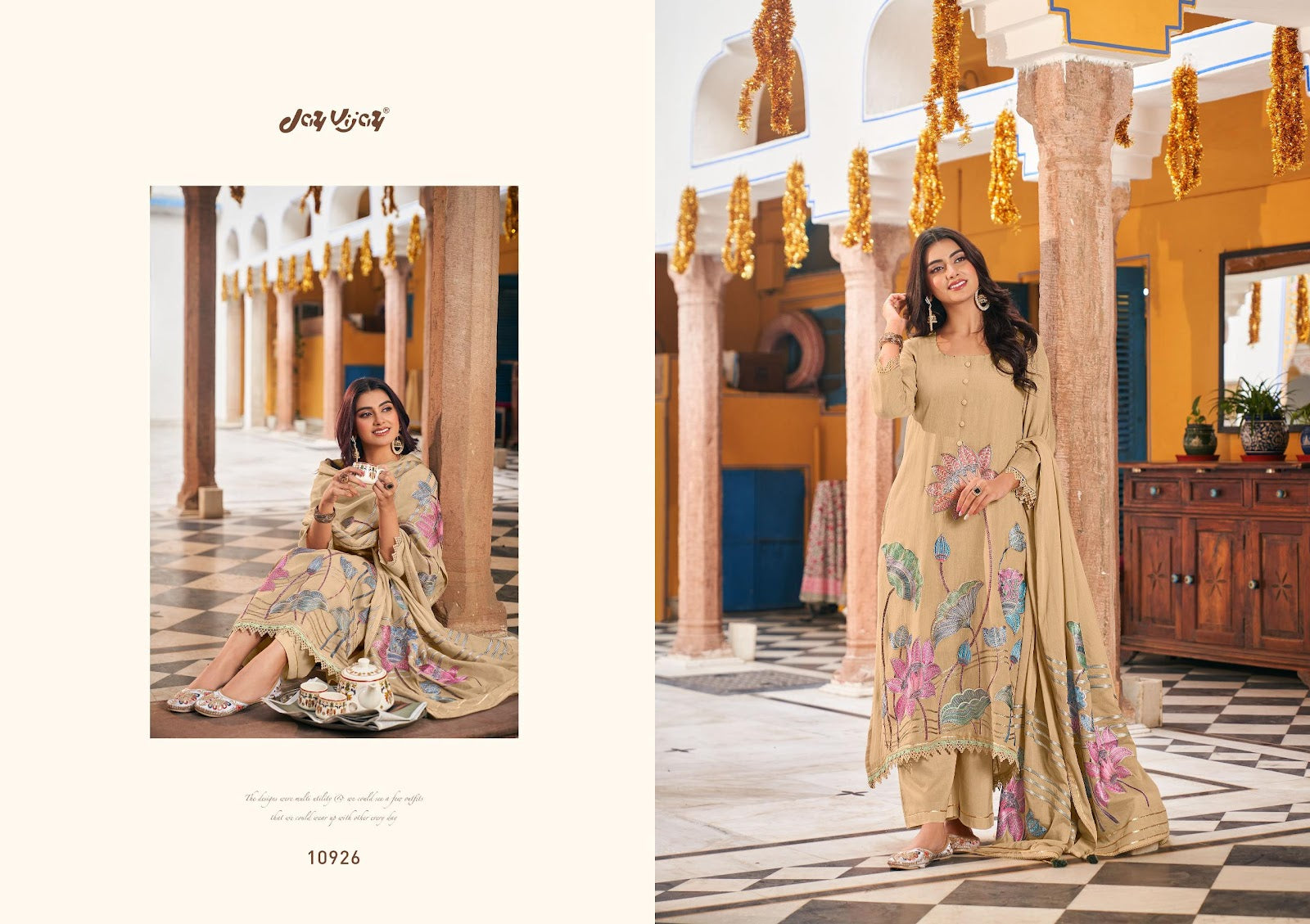 Chahat Jay Vijay Lilen Pant Style Suits Supplier India