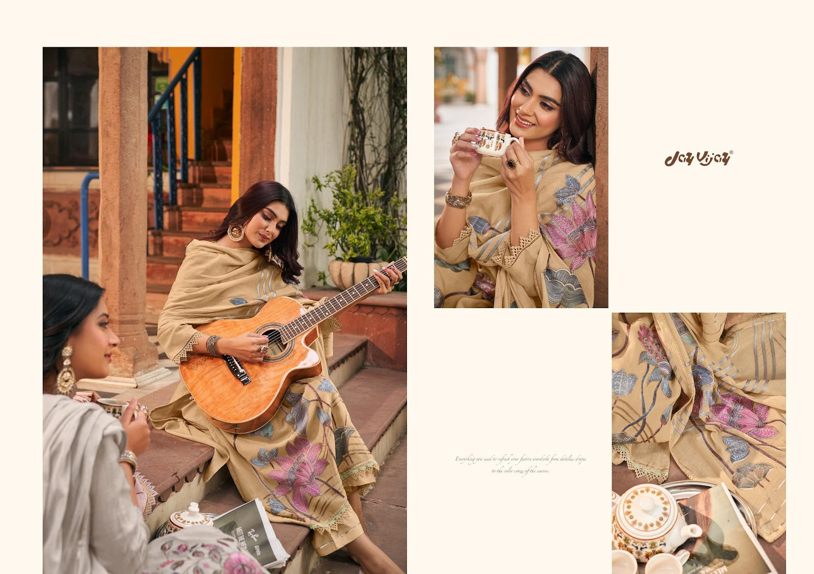 Chahat Jay Vijay Lilen Pant Style Suits Supplier India