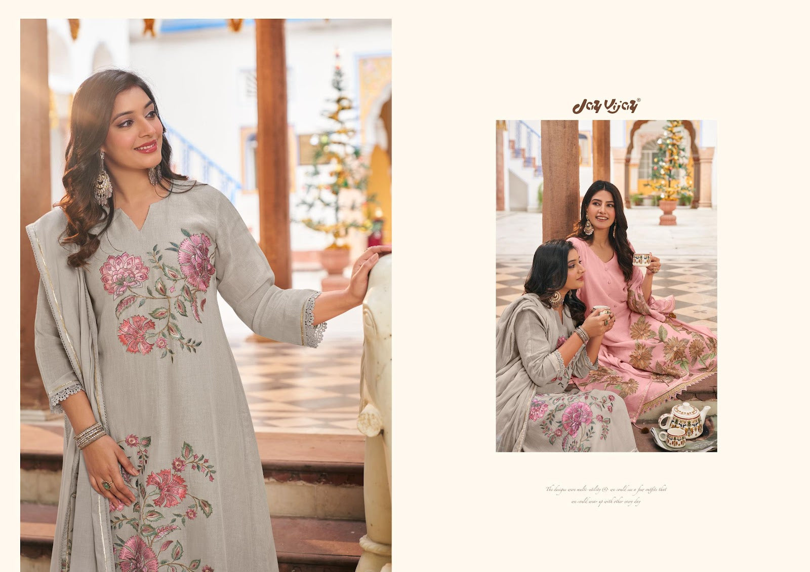Chahat Jay Vijay Lilen Pant Style Suits Supplier India