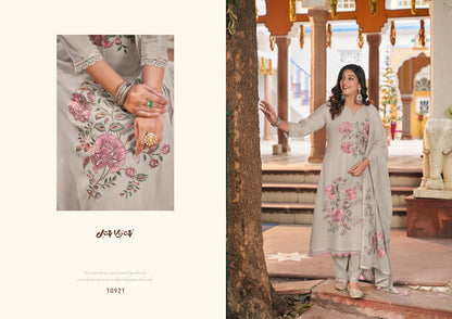 Chahat Jay Vijay Lilen Pant Style Suits Supplier India