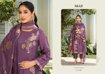 Chahat Rama Raazi Silk Jacquard Pant Style Suits Wholesale Price