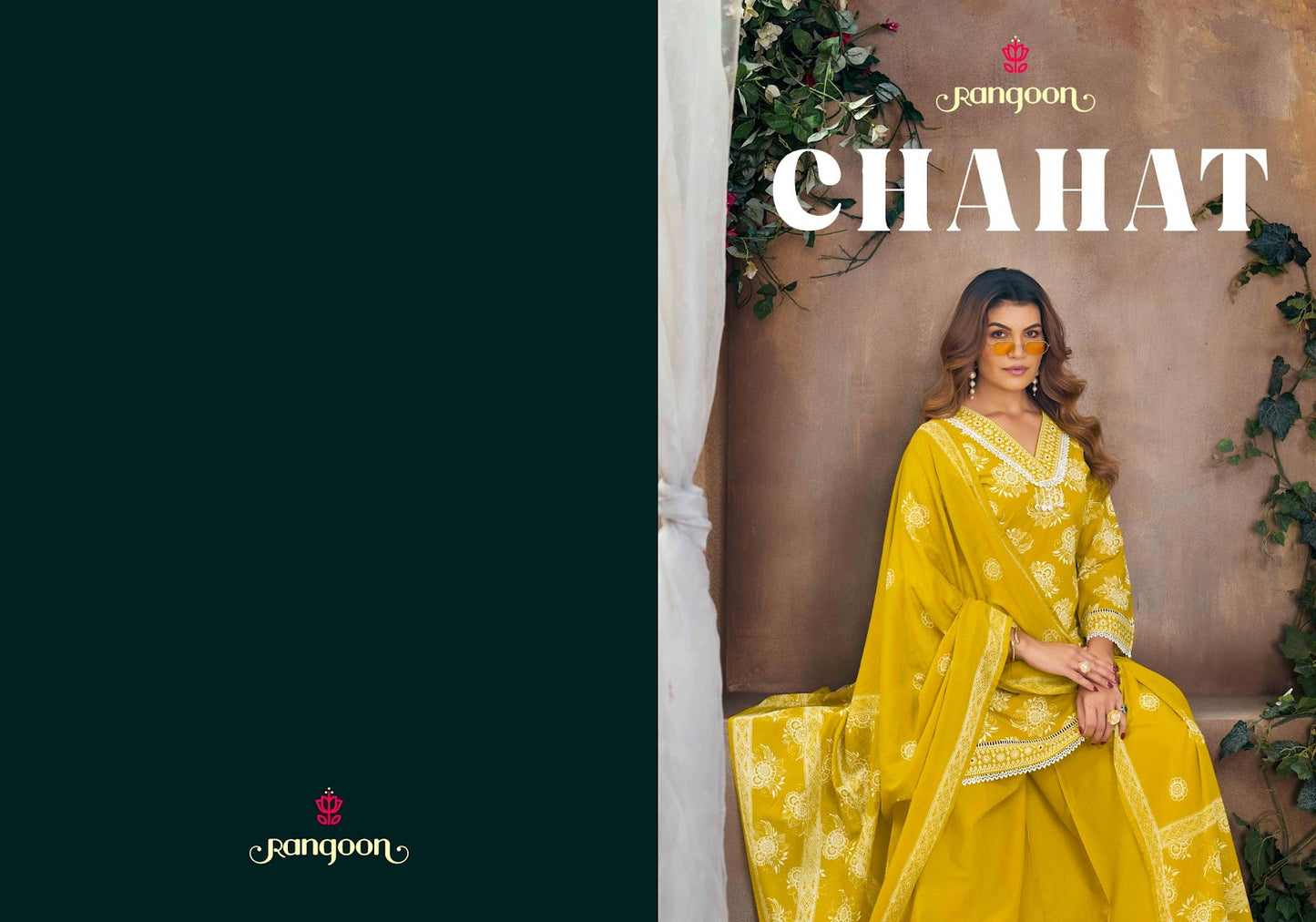 Chahat Rangoon Cotton Readymade Plazzo Style Suits Wholesaler