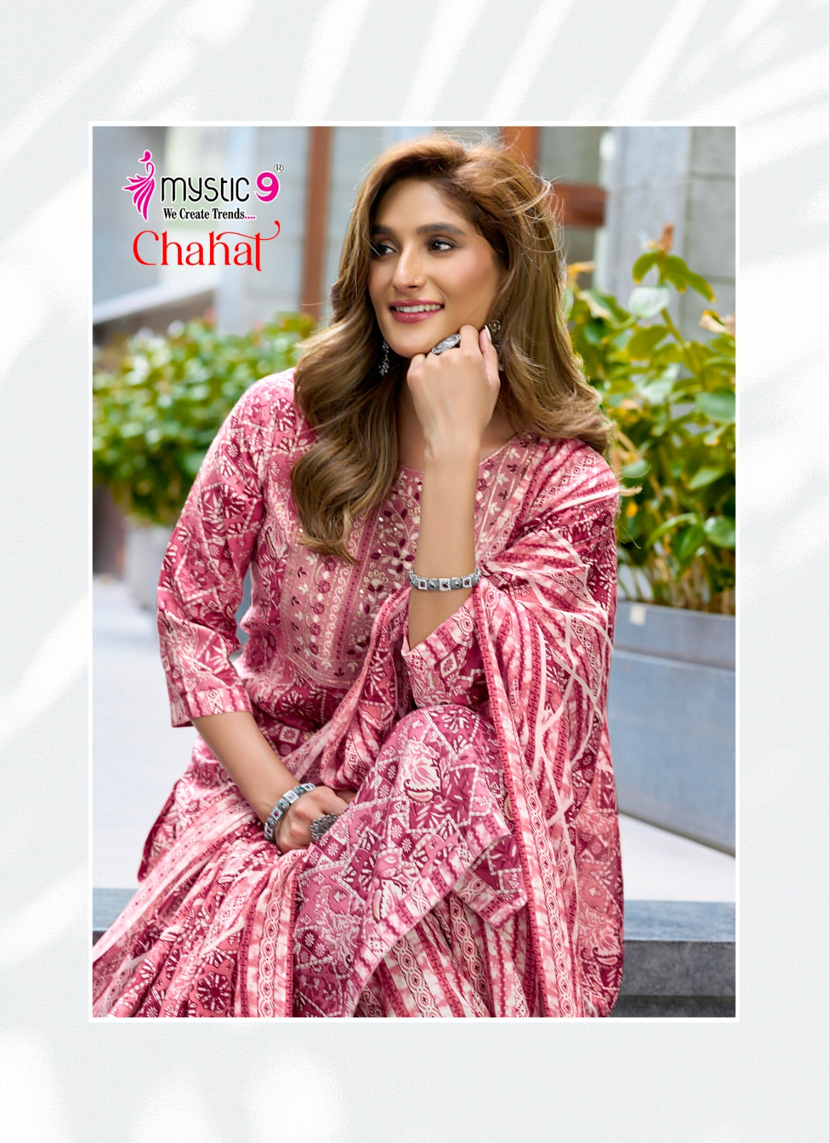 Chahat Vol 1 Mystic 9 Rayon Capsule Readymade Pant Style Suits Wholesale Rate