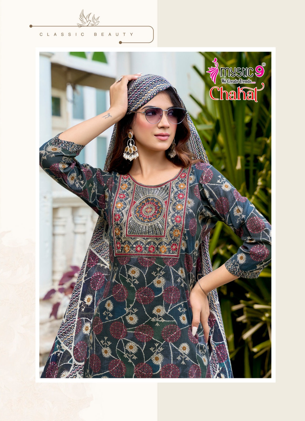 Chahat Vol 2 Mystic 9 Rayon Capsule Readymade Pant Style Suits Wholesale Price