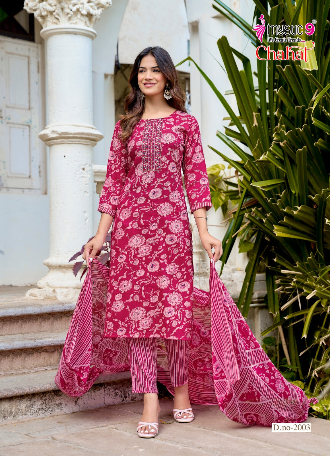 Chahat Vol 2 Mystic 9 Rayon Capsule Readymade Pant Style Suits Wholesale Price