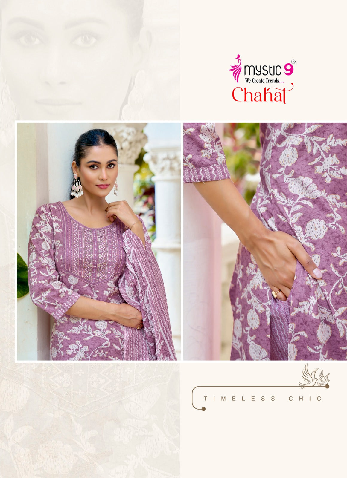 Chahat Vol 2 Mystic 9 Rayon Capsule Readymade Pant Style Suits Wholesale Price