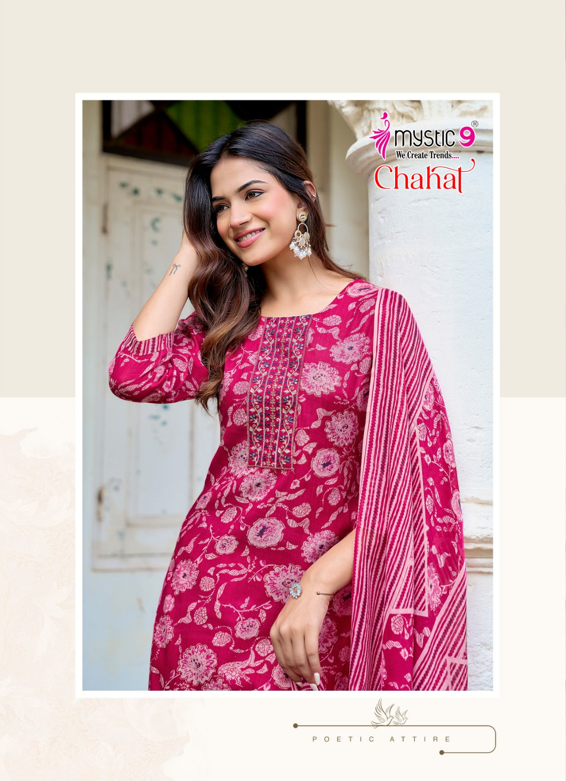 Chahat Vol 2 Mystic 9 Rayon Capsule Readymade Pant Style Suits Wholesale Price