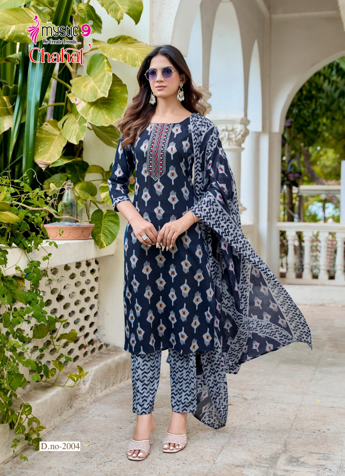 Chahat Vol 2 Mystic 9 Rayon Capsule Readymade Pant Style Suits Wholesale Price