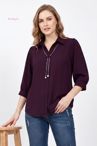Chain Necklace 9751 Koleyti Women Shirts Wholesaler Gujarat