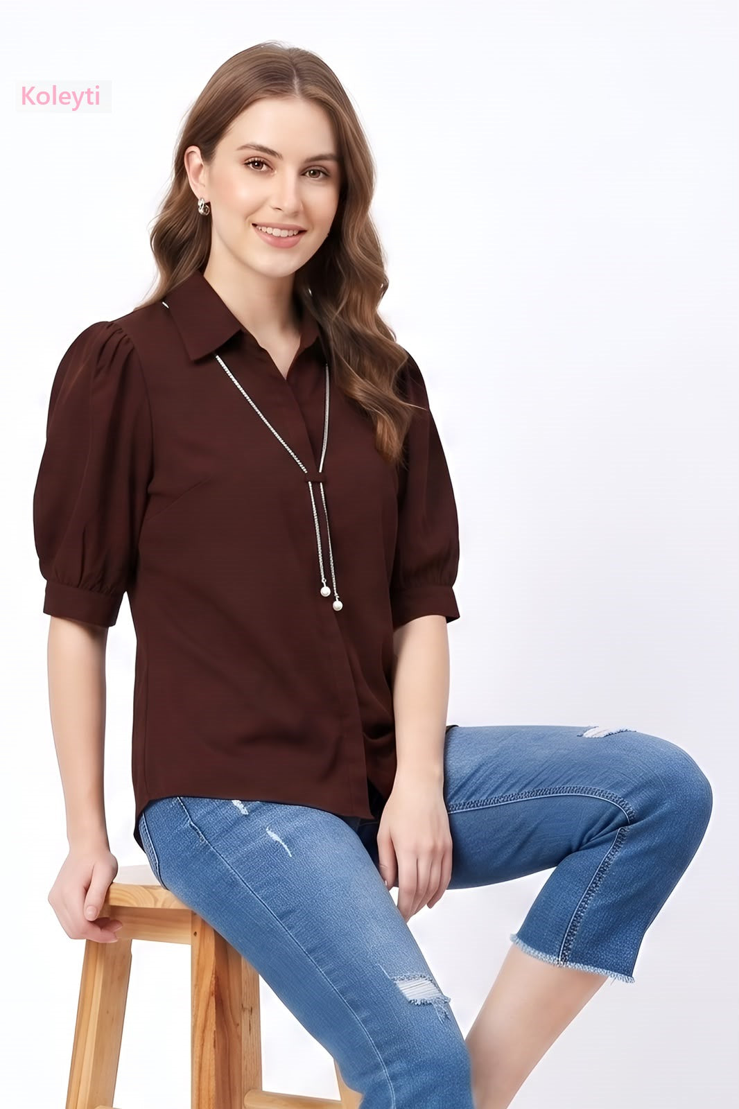 Chain Necklace 9751 Koleyti Women Shirts Wholesaler Gujarat