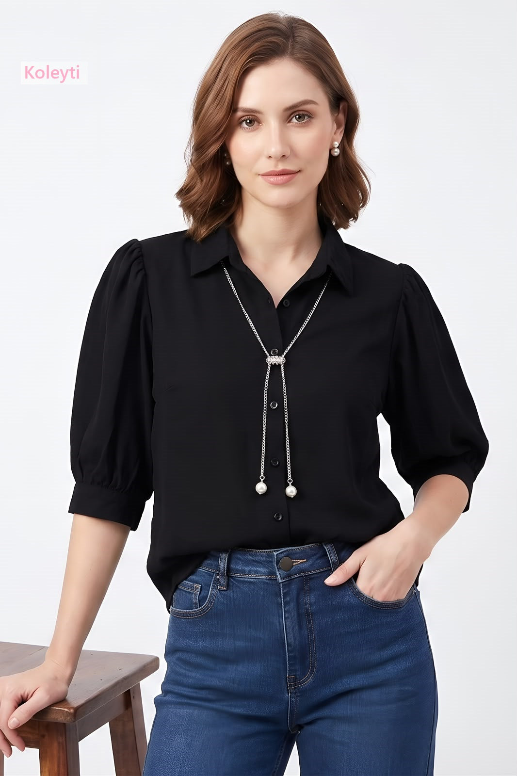 Chain Necklace 9751 Koleyti Women Shirts Wholesaler Gujarat