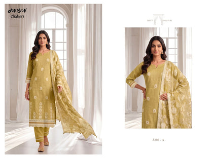 Chakori 3306 Jay Vijay Mal Chanderi Pant Style Suits Wholesale Price