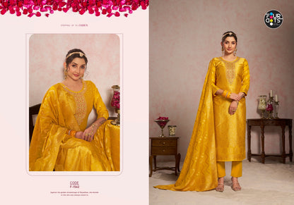 Chakori Four Dots Jacquard Pant Style Suits Exporter Gujarat