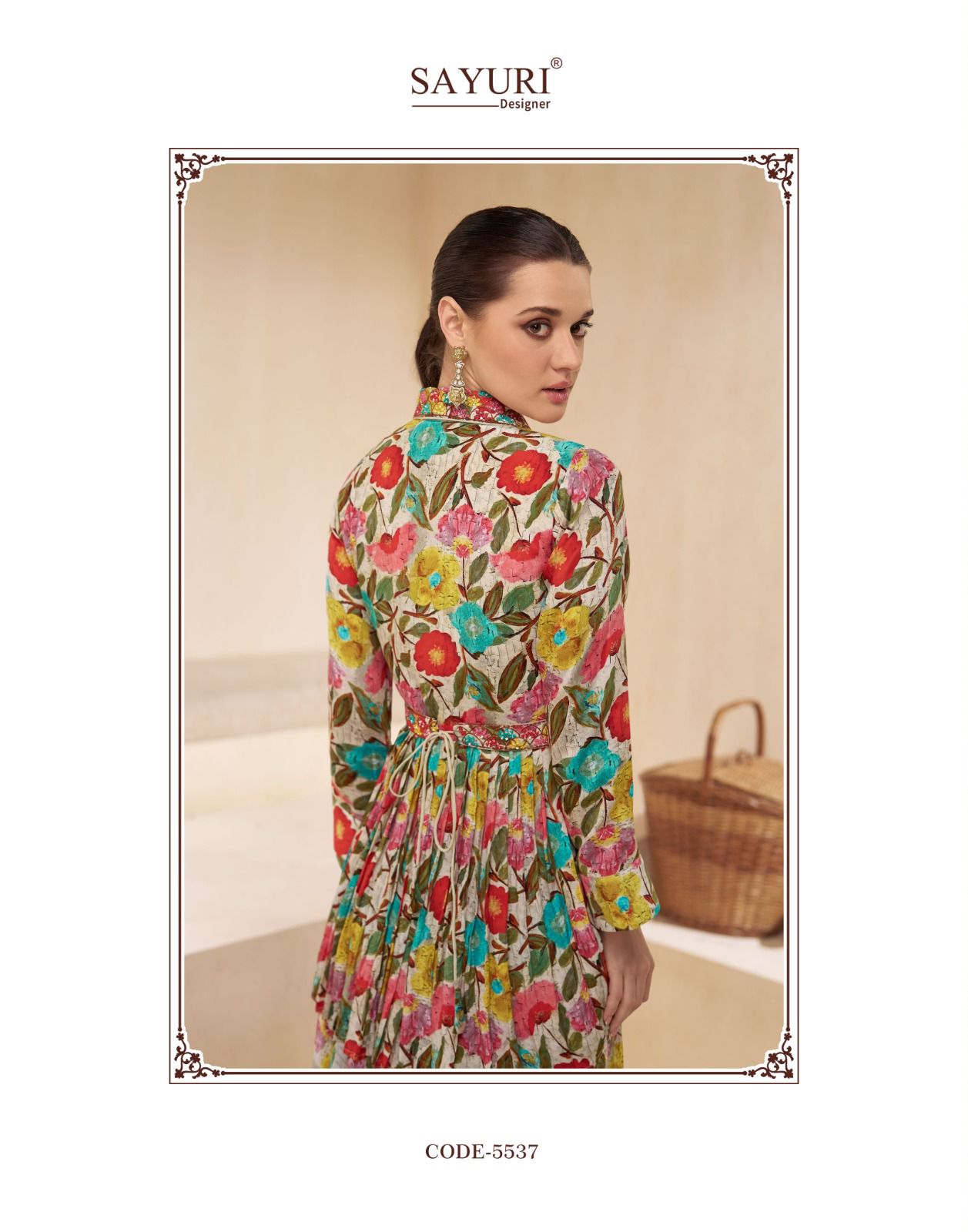 Chakori Nx Sayuri Chinon Silk Indo Western Pair Wholesaler Ahmedabad