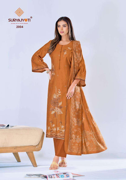 Chakori Vol 2 Suryajyoti Viscose Pant Style Suits Exporter