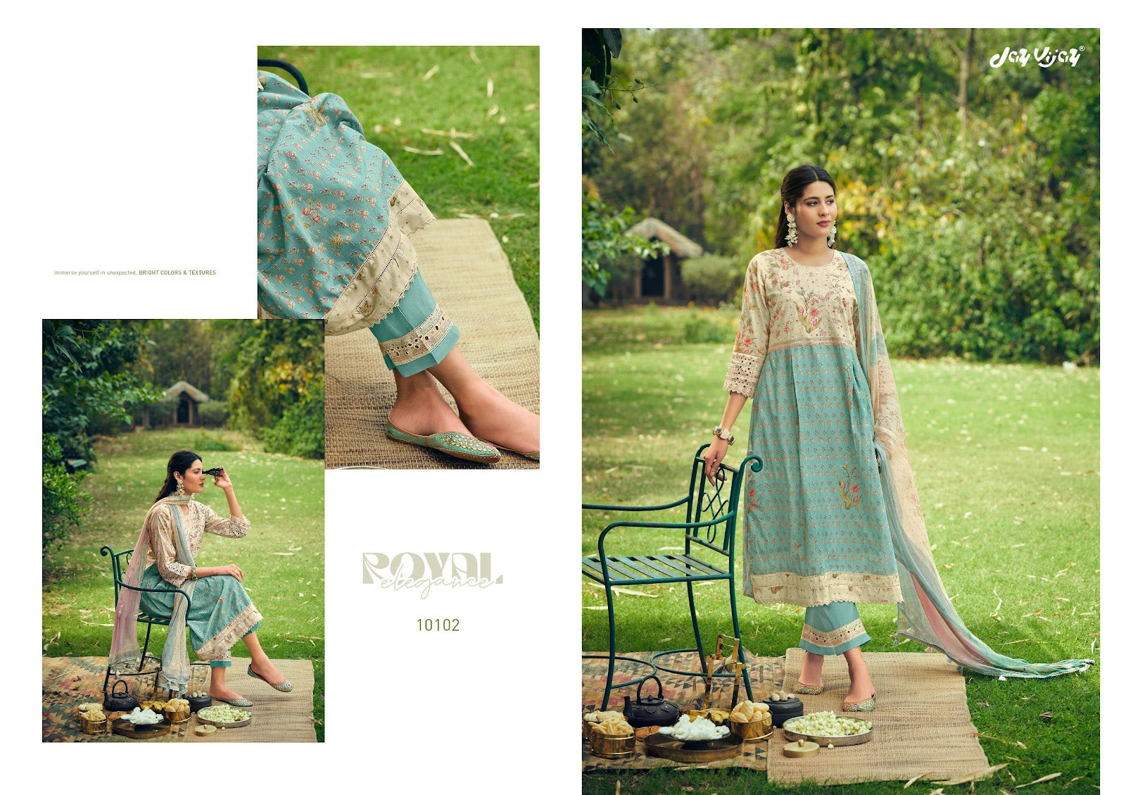Chakri Jay Vijay Pure Cotton Pant Style Suits Supplier India