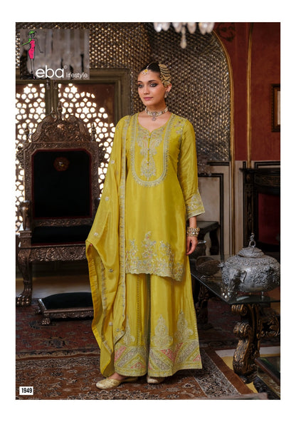 Chalini Eba Lifestyle Chinon Pakistani Readymade Suits Wholesale