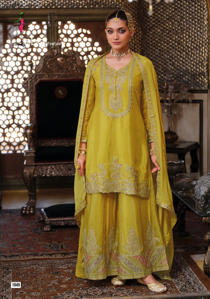 Chalini Eba Lifestyle Chinon Pakistani Readymade Suits Wholesale