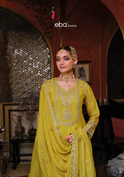Chalini Eba Lifestyle Chinon Pakistani Readymade Suits Wholesale