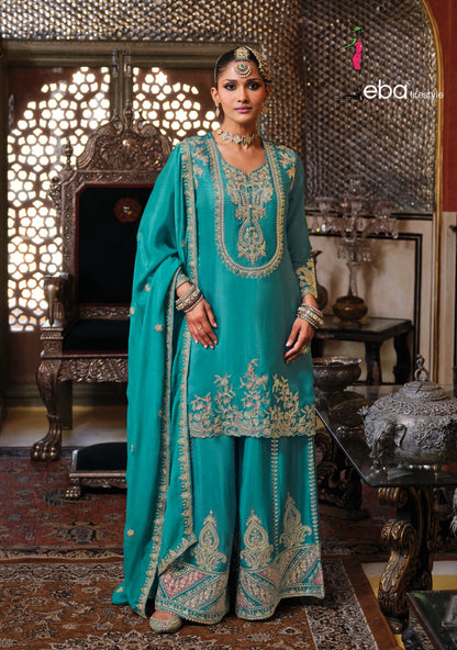 Chalini Eba Lifestyle Chinon Pakistani Readymade Suits Wholesale