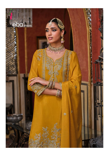 Chalini Eba Lifestyle Chinon Pakistani Readymade Suits Wholesale