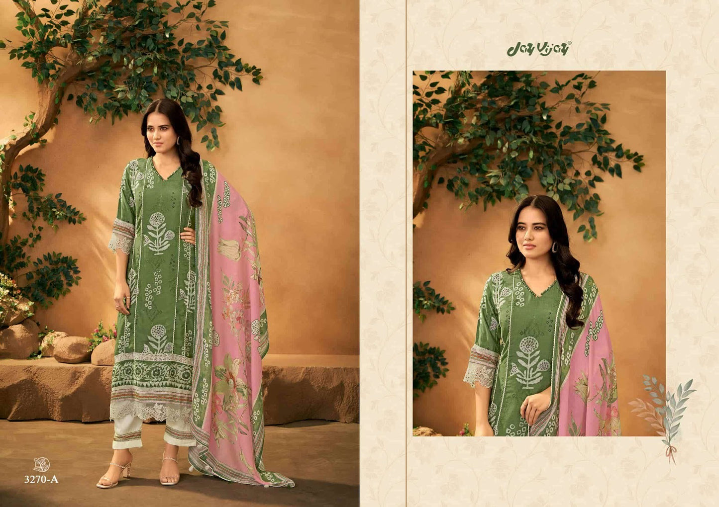 Chamak Jay Vijay Muslin Pant Style Suits Wholesaler
