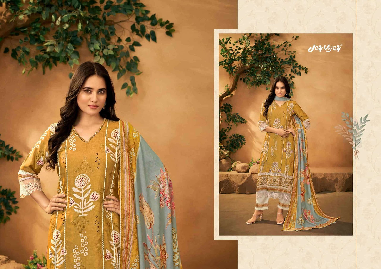 Chamak Jay Vijay Muslin Pant Style Suits Wholesaler