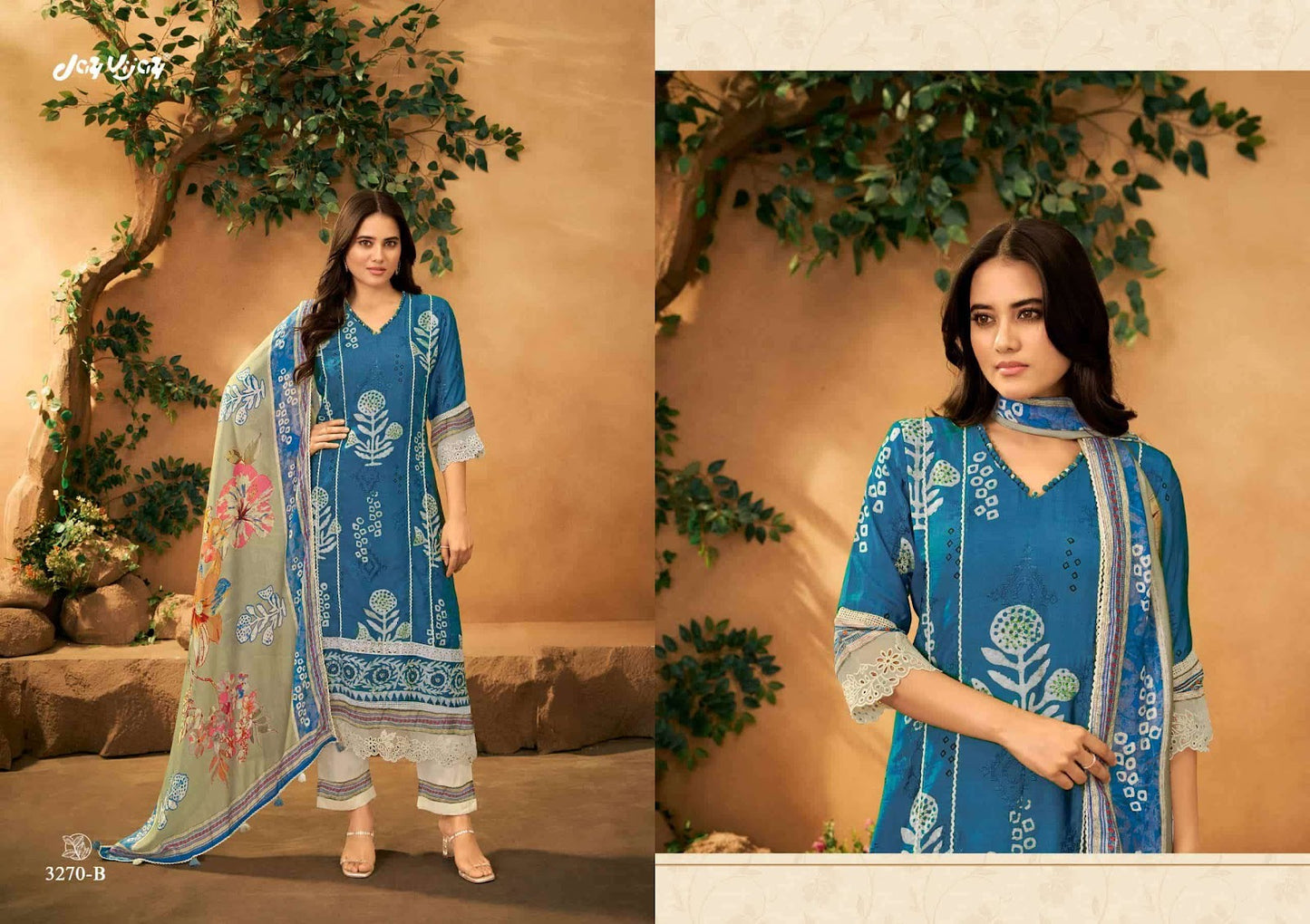 Chamak Jay Vijay Muslin Pant Style Suits Wholesaler