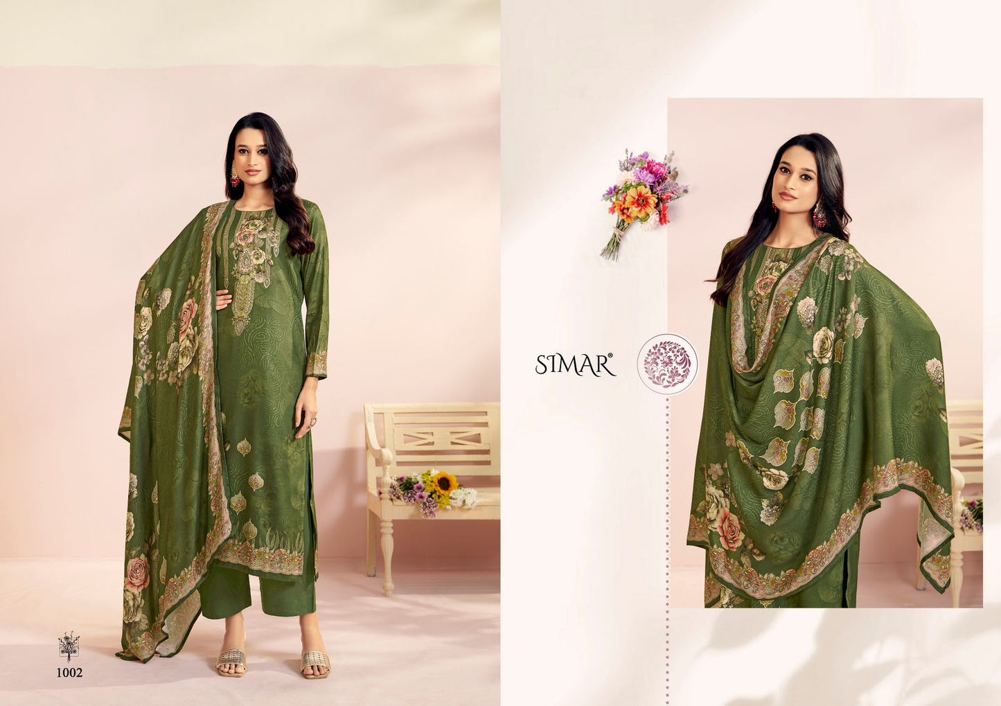 Chamak Simar Pashmina Suits Manufacturer Gujarat