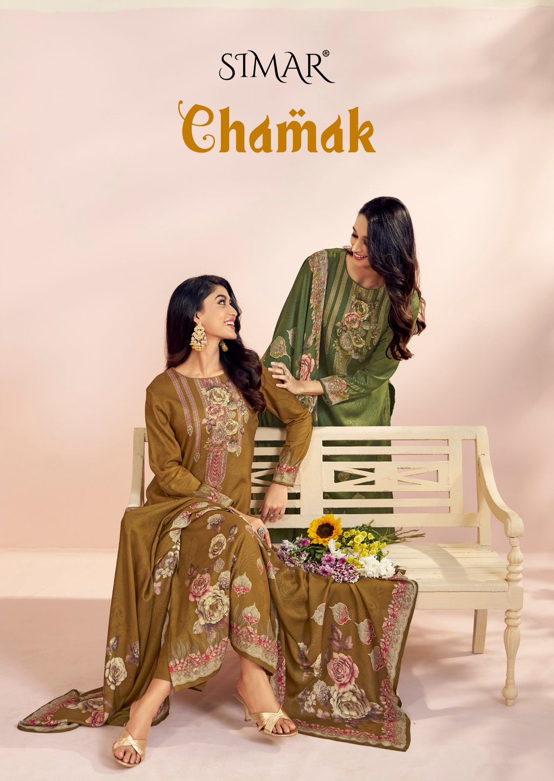 Chamak Simar Pashmina Suits Manufacturer Gujarat