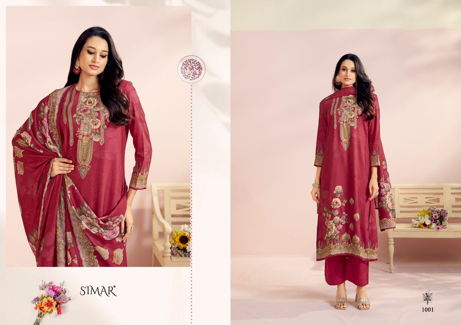 Chamak Simar Pashmina Suits Manufacturer Gujarat