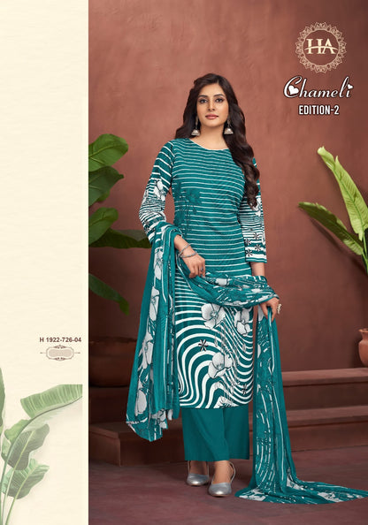 Chameli Edition 2 Harshit Fashion Viscose Reyon Pant Style Suits Manufacturer