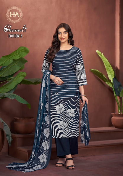 Chameli Edition 2 Harshit Fashion Viscose Reyon Pant Style Suits Manufacturer