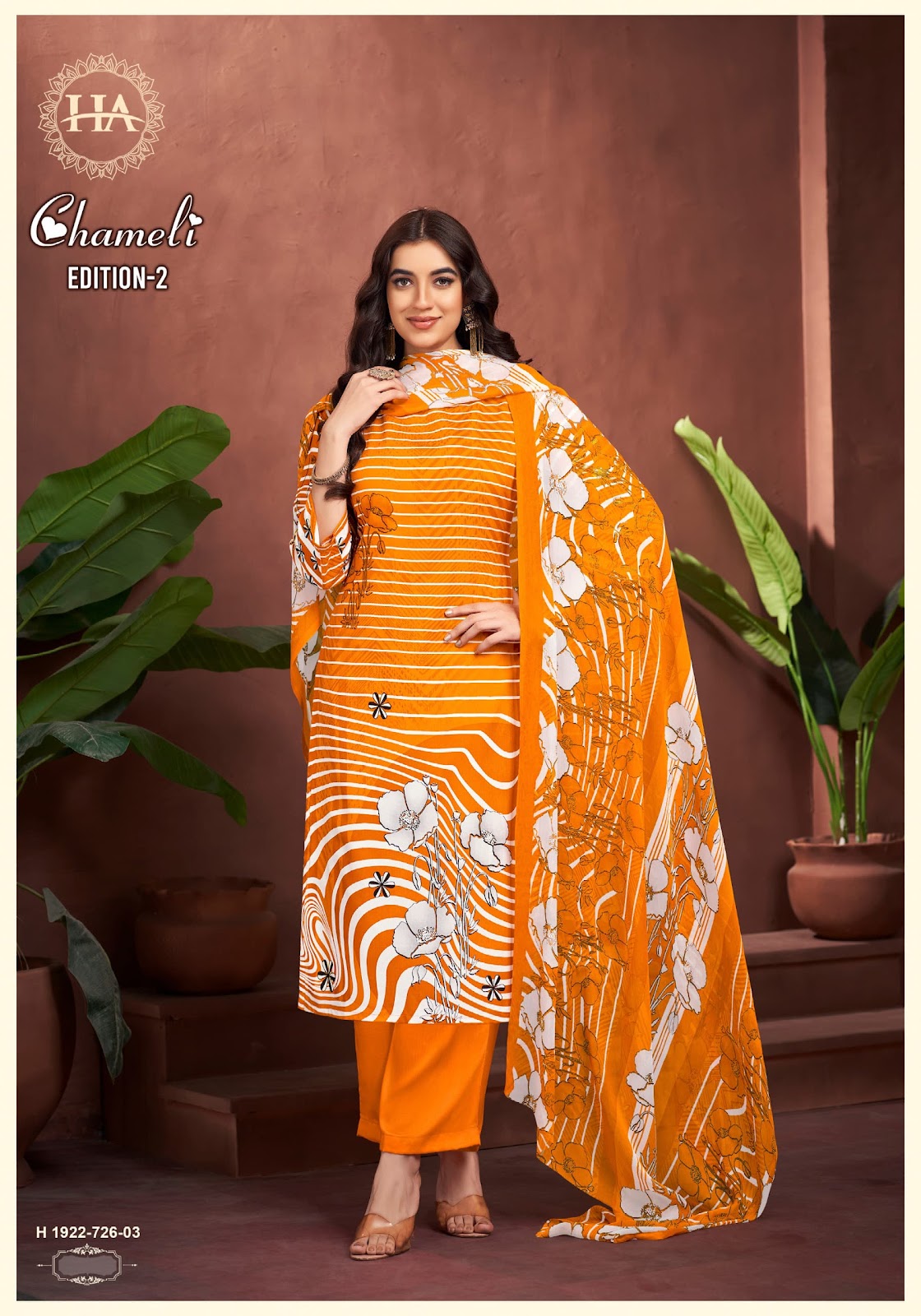 Chameli Edition 2 Harshit Fashion Viscose Reyon Pant Style Suits Manufacturer